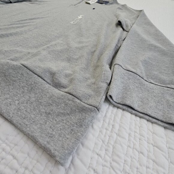 Polo Ralph Lauren Men Big & Tall Pullover Grey XXL 1/4 Zip Double Knit Pony NWT - Picture 2 of 16